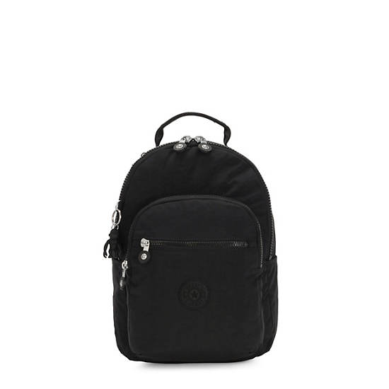 Kipling Seoul Small Classic Tablet Backpacks Black Noir | CA 1608WN